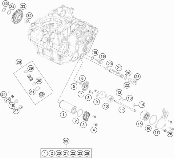 Náhled schématu LUBRICATING SYSTEM