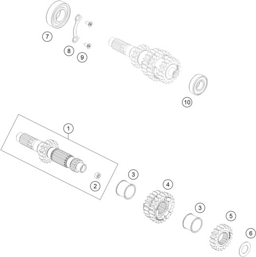 Náhled schématu TRANSMISSION I - MAIN SHAFT