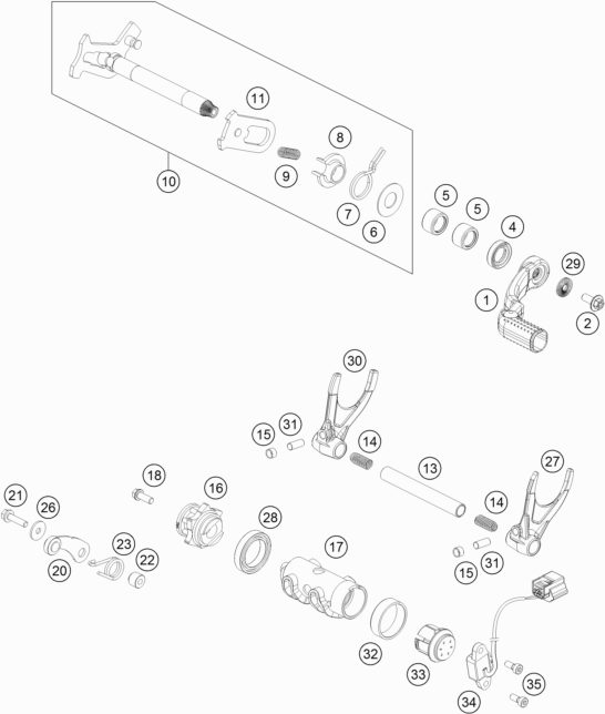Náhled schématu SHIFTING MECHANISM