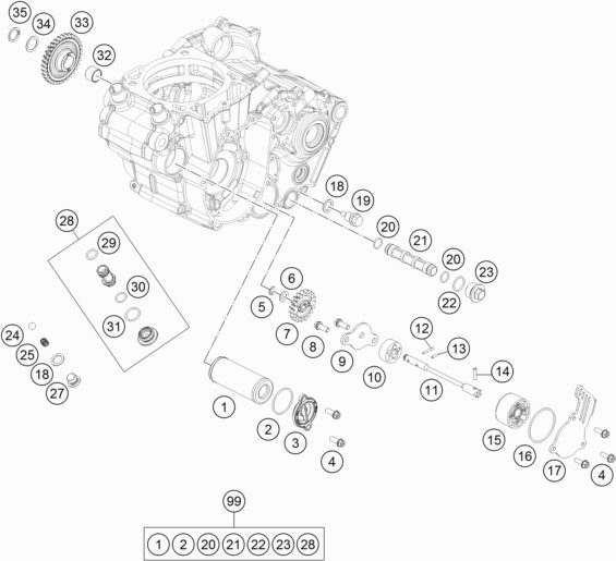 Náhled schématu LUBRICATING SYSTEM