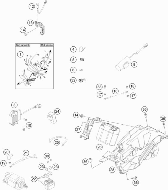Náhled schématu WIRING HARNESS