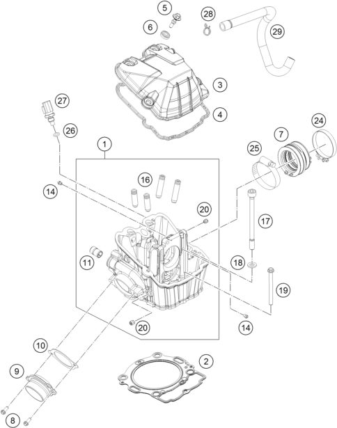 Náhled schématu CYLINDER HEAD