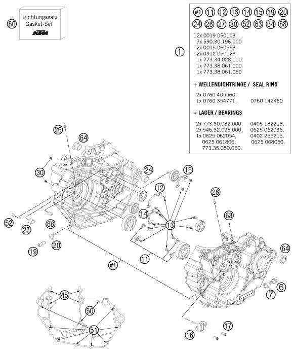 Náhled schématu ENGINE CASE