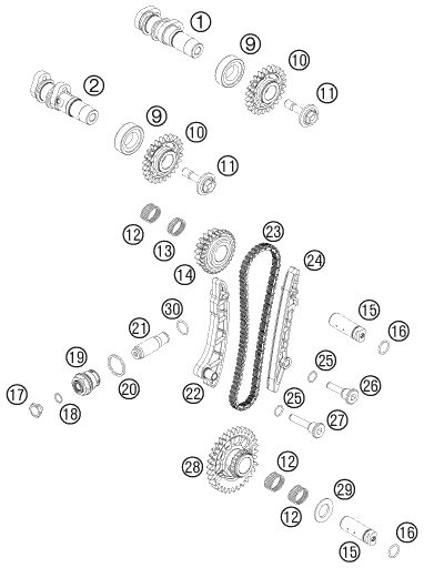 Náhled schématu TIMING DRIVE