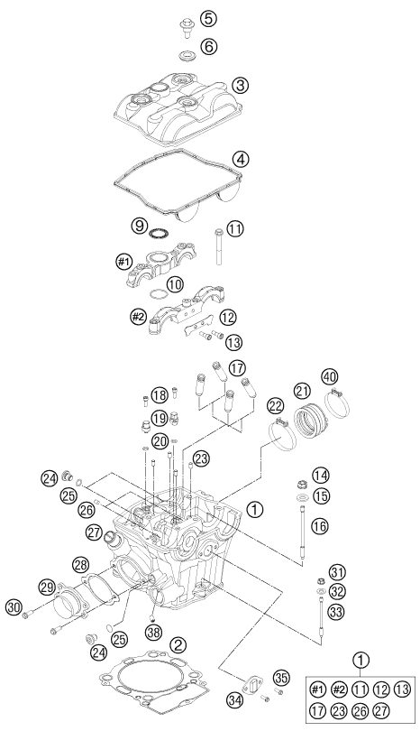 Náhled schématu CYLINDER HEAD