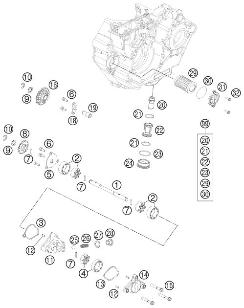 Náhled schématu LUBRICATING SYSTEM