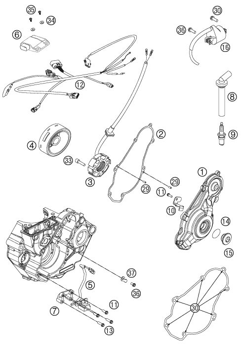 Náhled schématu IGNITION SYSTEM