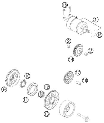 Náhled schématu ELECTRIC STARTER