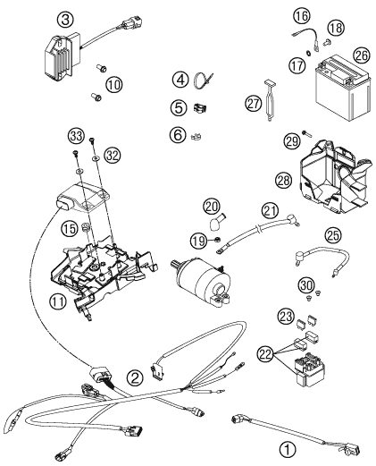 Náhled schématu WIRING HARNESS