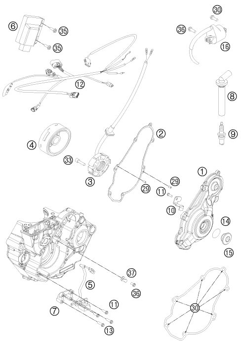 Náhled schématu IGNITION SYSTEM