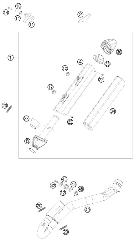 Náhled schématu EXHAUST SYSTEM