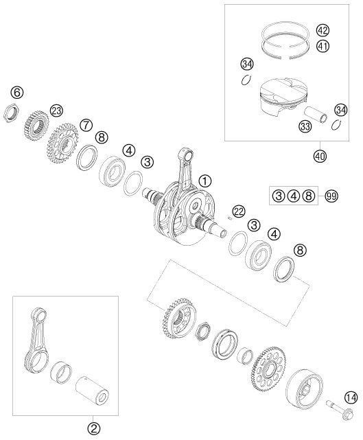 Náhled schématu CRANKSHAFT, PISTON