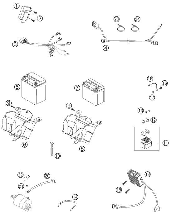 Náhled schématu WIRING HARNESS