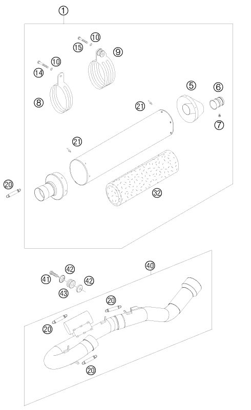 Náhled schématu EXHAUST SYSTEM