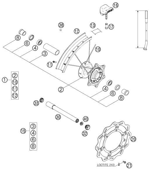 Náhled schématu FRONT WHEEL