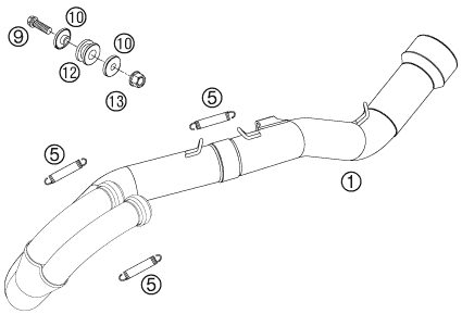 Náhled schématu EXHAUST SYSTEM