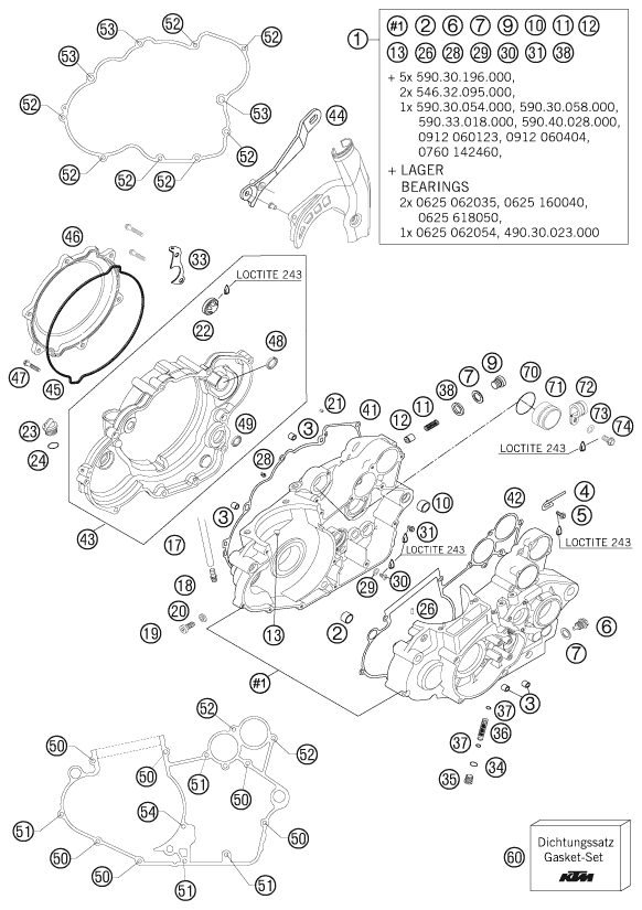 Náhled schématu ENGINE CASE