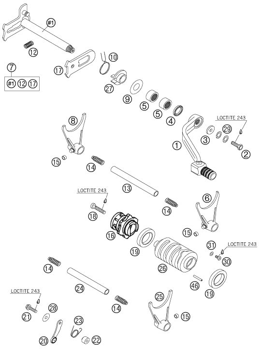 Náhled schématu SHIFTING MECHANISM