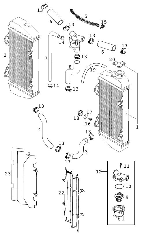 Náhled schématu COOLING SYSTEM