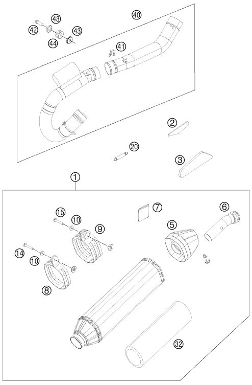 Náhled schématu EXHAUST SYSTEM