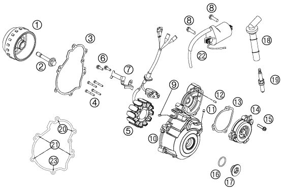 Náhled schématu IGNITION SYSTEM