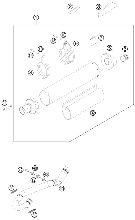 Náhled schématu EXHAUST SYSTEM