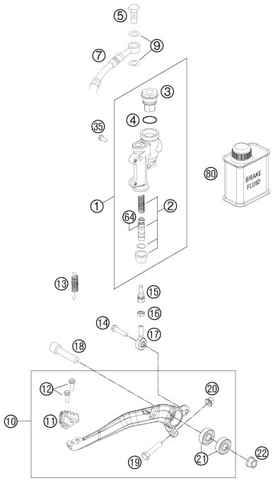 Náhled schématu REAR BRAKE CONTROL
