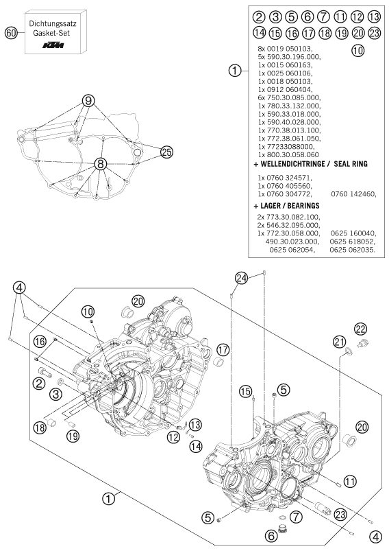 Náhled schématu ENGINE CASE