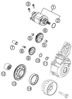 Náhled schématu ELECTRIC STARTER