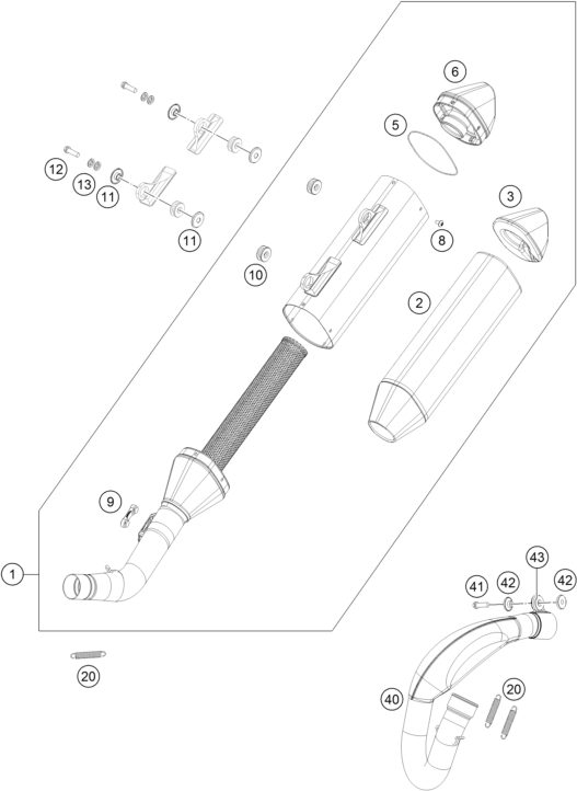 Náhled schématu EXHAUST SYSTEM