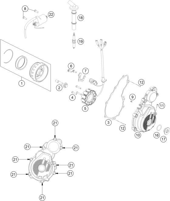 Náhled schématu IGNITION SYSTEM
