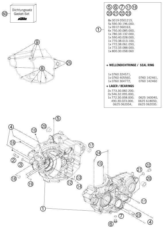 Náhled schématu ENGINE CASE