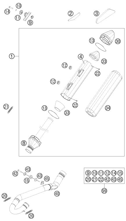 Náhled schématu EXHAUST SYSTEM