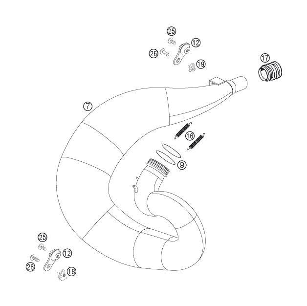 Náhled schématu EXHAUST SYSTEM