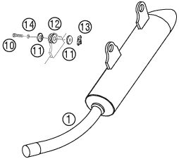 Náhled schématu EXHAUST SYSTEM