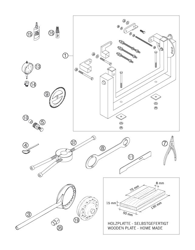 Náhled schématu Special tools (engine)