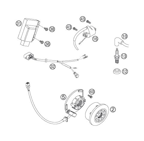 Náhled schématu IGNITION SYSTEM