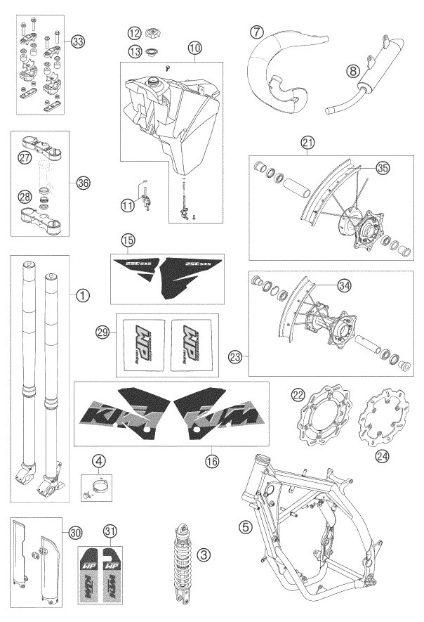 Náhled schématu NEW PARTS