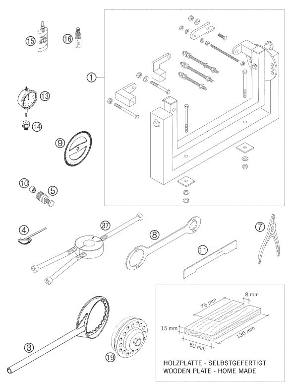 Náhled schématu Special tools (engine)