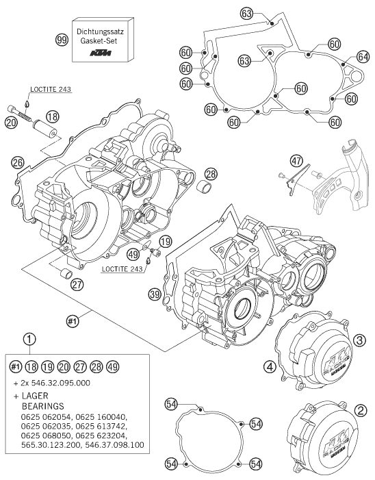 Náhled schématu ENGINE CASE