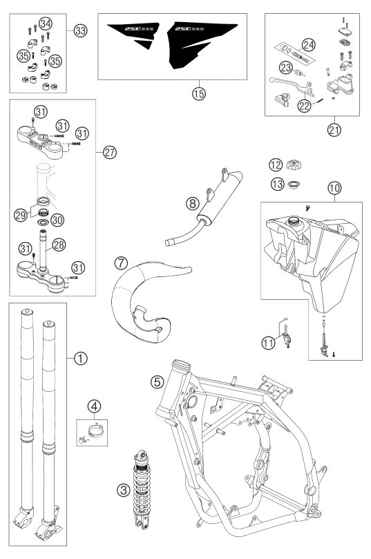 Náhled schématu NEW PARTS