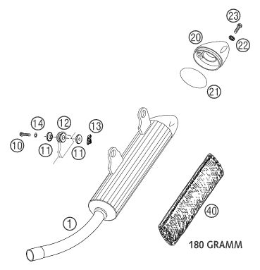 Náhled schématu EXHAUST SYSTEM