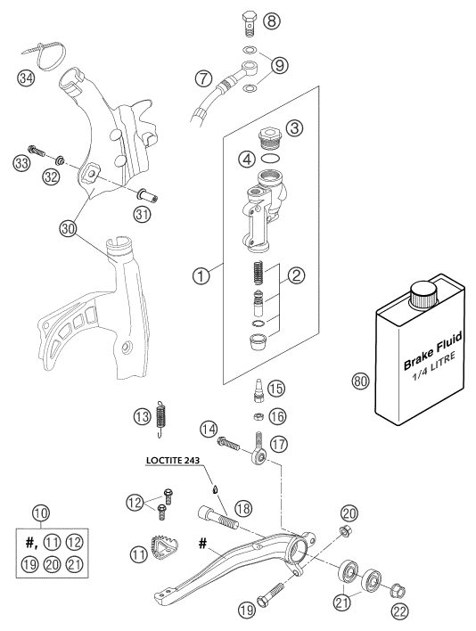 Náhled schématu REAR BRAKE CONTROL