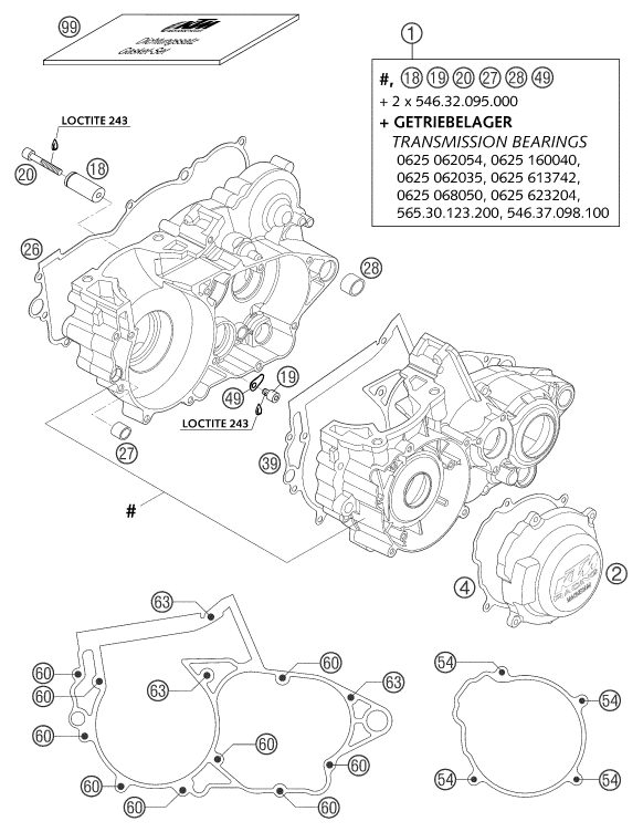 Náhled schématu ENGINE CASE