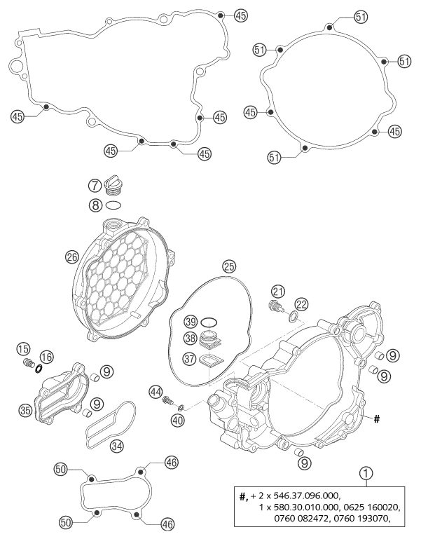 Náhled schématu CLUTCH COVER