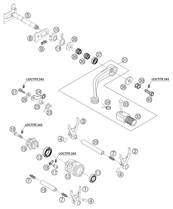 Náhled schématu SHIFTING MECHANISM