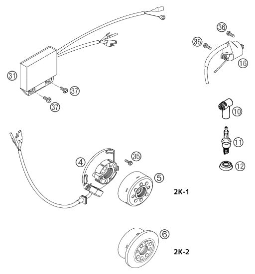 Náhled schématu IGNITION SYSTEM