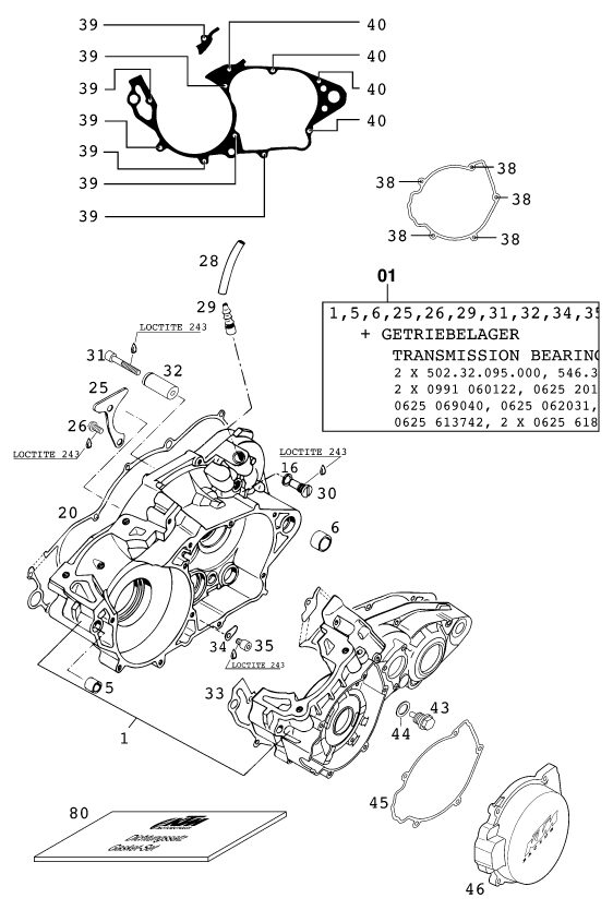 Náhled schématu ENGINE CASE