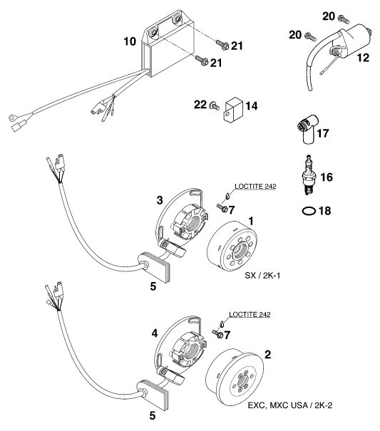 Náhled schématu IGNITION SYSTEM