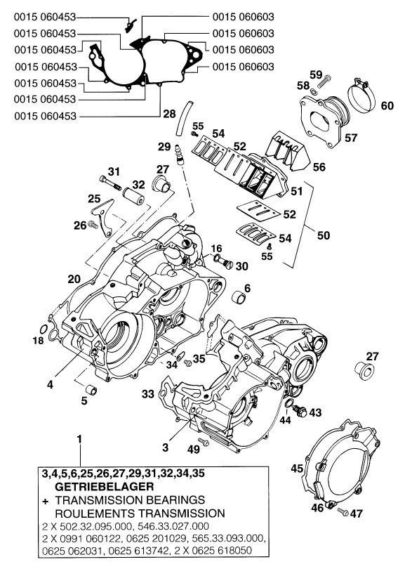 Náhled schématu ENGINE CASE